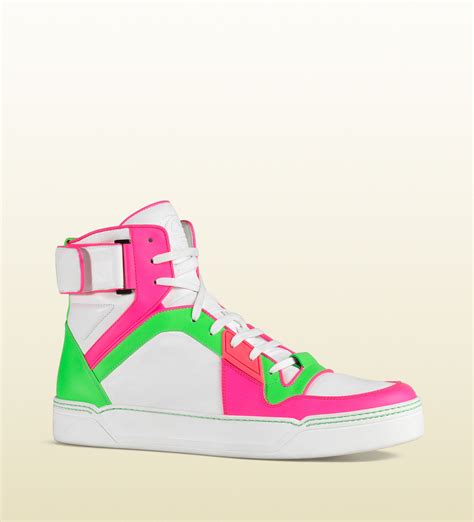 gucci neon high top sneakers|luxury high top sneakers men.